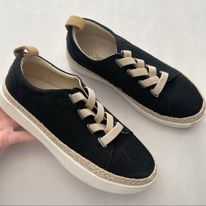 Spenco Black Slip On Sneakers